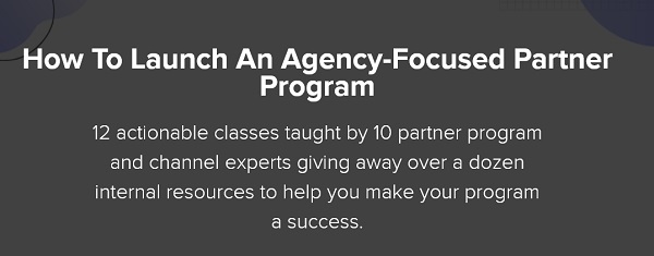 alex glenn launch an agency focused partner program