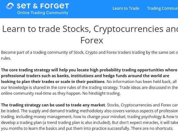 set and forget online trading stocks cryptocurrencies and
