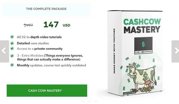 youtube cashcow mastery