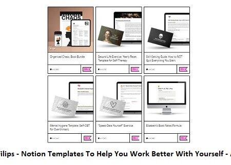 Elizabeth Filips - Notion Templates To Help You Work Better With Yourself - All Bundle