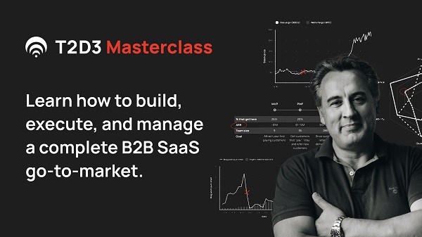 T2D3 Masterclass Course & Certification For B2B SaaS CMOs, Founders, & Go-To-Market Leaders